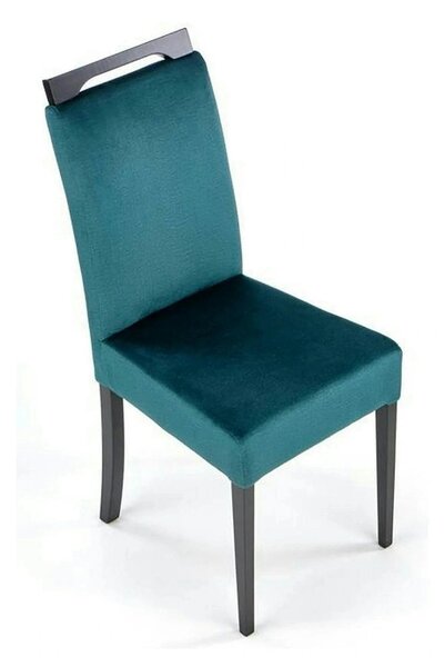 Scaun CLARION 2, negru/turcoaz, 42X58X97 cm