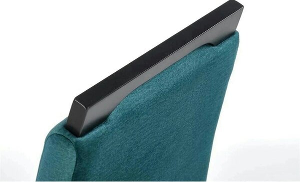 Scaun CLARION 2, negru/turcoaz, 42X58X97 cm