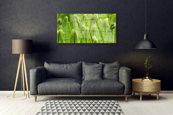 Tablou pe sticla Plante Floral Verde