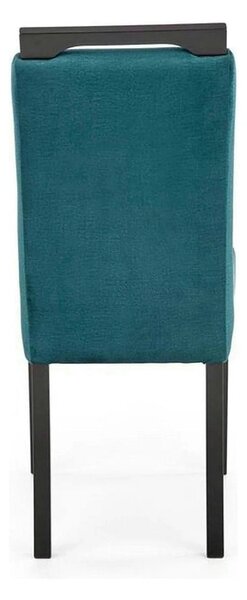 Scaun CLARION 2, negru/turcoaz, 42X58X97 cm