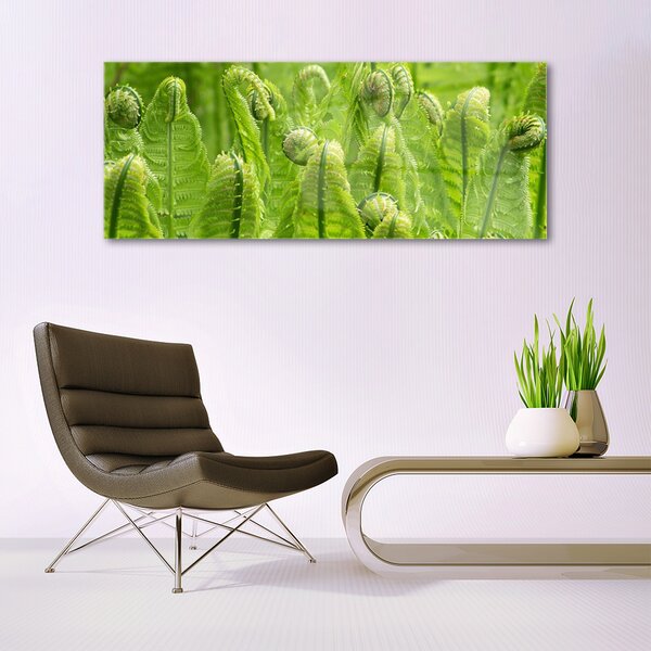 Tablou pe sticla Plante Floral Verde