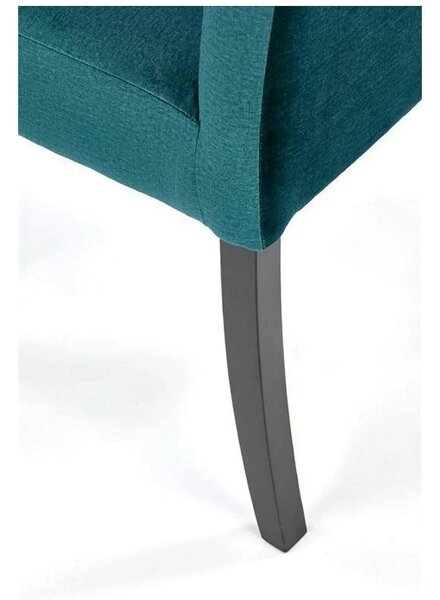 Scaun CLARION 2, negru/turcoaz, 42X58X97 cm