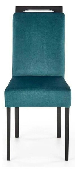 Scaun CLARION 2, negru/turcoaz, 42X58X97 cm