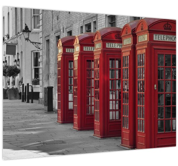 Tablou - Cutii telefonice din Londra (70x50 cm)