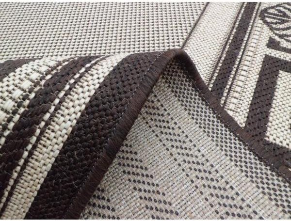 Covor Bucatarie, Model Oval Iuta 900 19, Crem Maro 50x80