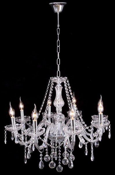 Candelabru cu lampă de cristal 300 750
