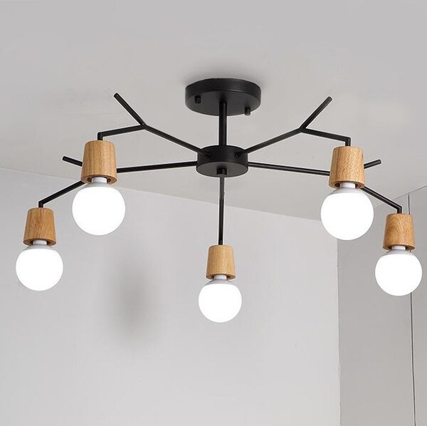 Plafoniera din metal stil scandinav APP694-5C
