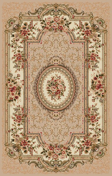 Covor Lotos 571-110, Marime 60 x 110 cm, Bej, Inaltime Fir 8 mm, Antialergic, Polipropilena, Living, Dormitor, Sufragerie, Birou 60 x 110