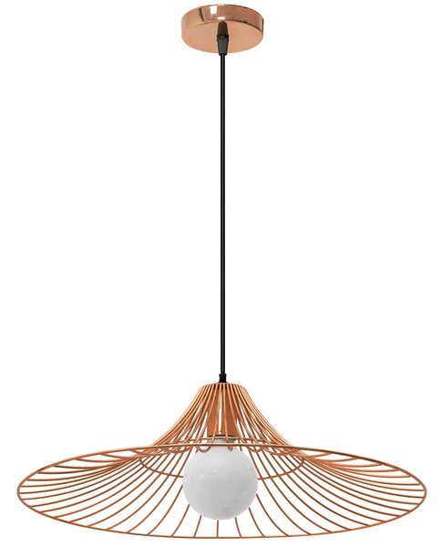 Lampa DE TAVAN SUSPENDABILA Plata rotunda Loft roz Aurie APP483-1CP