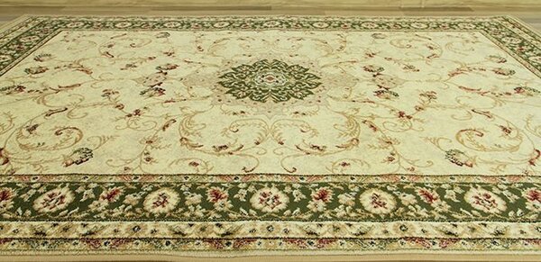 Covor Model Clasic 523 130, Dreptunghiular, Verde Dreptunghi, 80 x 200