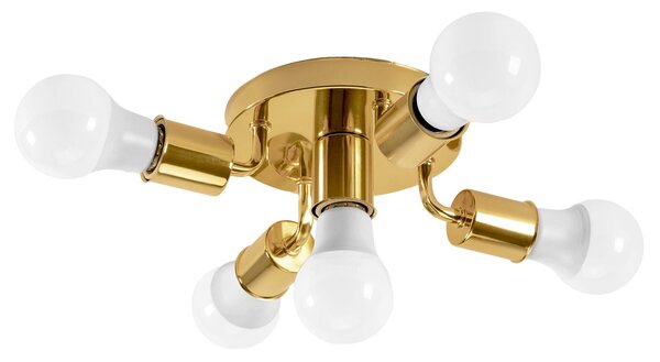 Lampă de tavan cu reflector metalic Auriu APP708-5c