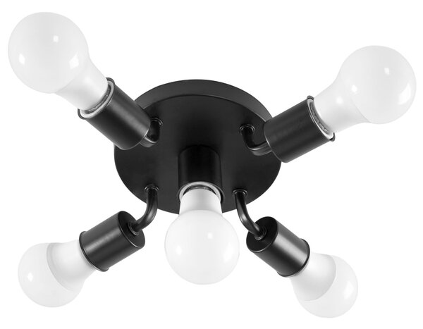 Lampa Spot reflectorizanta metalica Negru APP705-5c