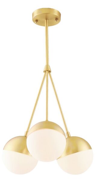 Lampă suspendată Sticlă aurie APP688-3CP