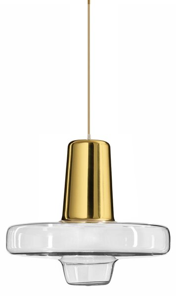 Lampă suspendată Metal Sticlă Aurie LED APP553-1CP