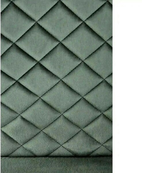 Scaun K442, verde inchis/negru, stofa catifelata/metal, 46x61x102 cm