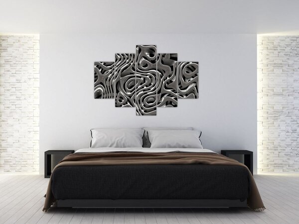 Tablou - Abstractizare metalică (150x105 cm)