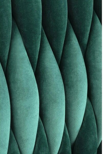 Scaun K436, verde/auriu, stofa catifelata/metal, 48x55x94 cm