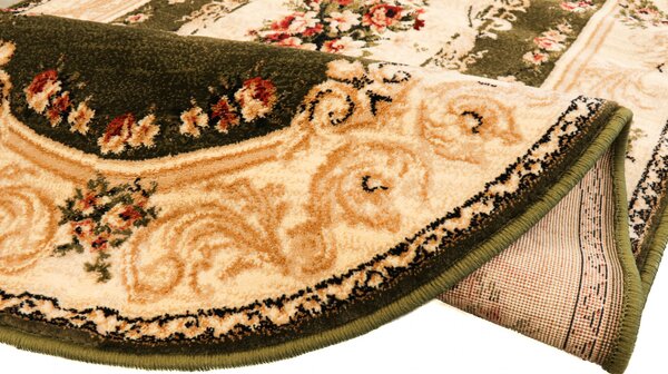 Covor Oval Lotos 535-310, Marime 60 x 110 cm, Verde, Inaltime Fir 8 mm, Antialergic, Polipropilena, Living, Dormitor, Sufragerie, Birou 60 x 110