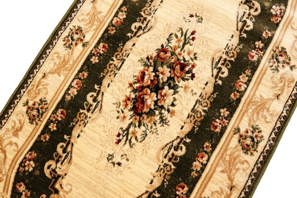 Covor Oval Lotos 535-310, Marime 60 x 110 cm, Verde, Inaltime Fir 8 mm, Antialergic, Polipropilena, Living, Dormitor, Sufragerie, Birou 60 x 110