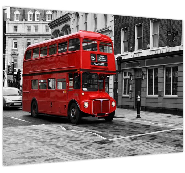 Tablou - Londra cu autobuz (70x50 cm)