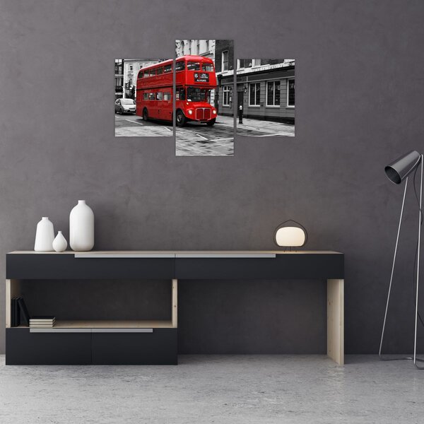 Tablou - Londra cu autobuz (90x60 cm)
