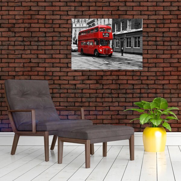 Tablou - Londra cu autobuz (70x50 cm)