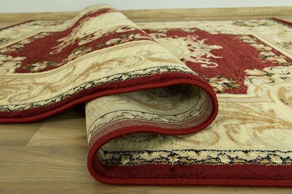 Covor Lotos 535-210, Marime 50 x 80 cm, Rosu, Inaltime Fir 8 mm, Antialergic, Polipropilena, Living, Dormitor, Sufragerie, Birou 50 x 80