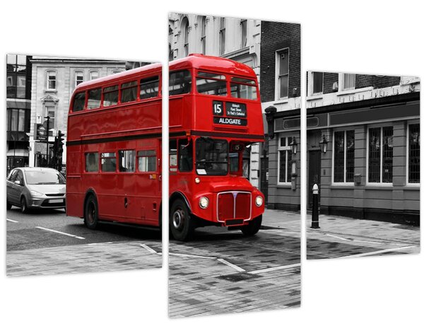 Tablou - Londra cu autobuz (90x60 cm)