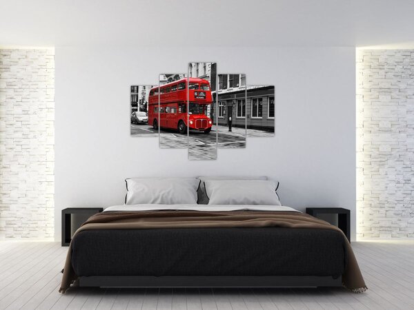 Tablou - Londra cu autobuz (150x105 cm)