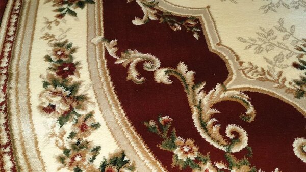 Covor Clasic, Model Lotos 574 210 Rosu, Oval Rosu, 200x300