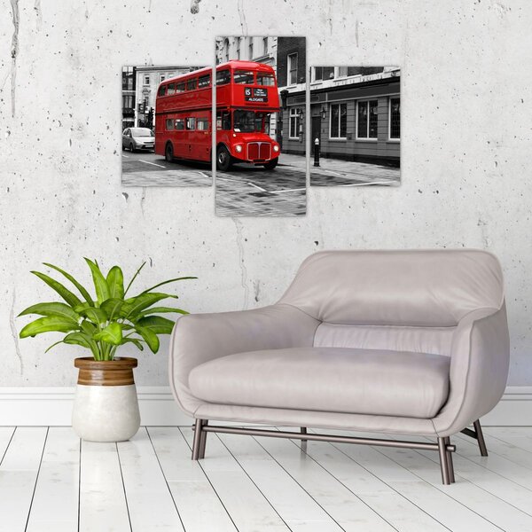 Tablou - Londra cu autobuz (90x60 cm)
