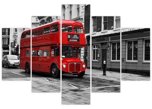 Tablou - Londra cu autobuz (150x105 cm)