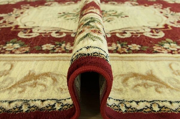 Covor Lotos 535-210, Marime 50 x 80 cm, Rosu, Inaltime Fir 8 mm, Antialergic, Polipropilena, Living, Dormitor, Sufragerie, Birou 50 x 80
