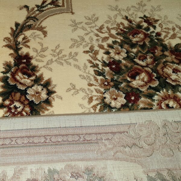 Covor Lotos 574-100, Marime 50 x 80 cm, Bej, Crem, Inaltime Fir 8 mm, Antialergic, Polipropilena, Living, Dormitor, Sufragerie, Birou 50 x 80