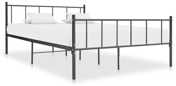 Cadru de pat, gri, 180 x 200 cm, metal