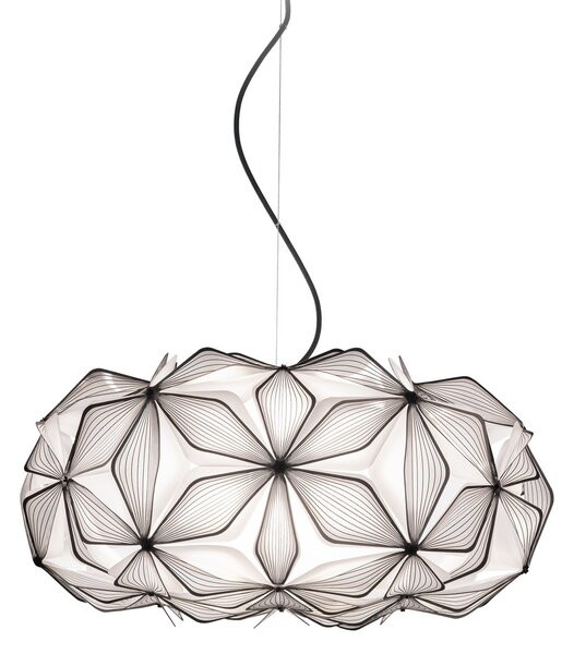 Lustră Pendul Slamp, C'EST LA VIE, reglabil, Negru, Camera de zi, Plastic, Design