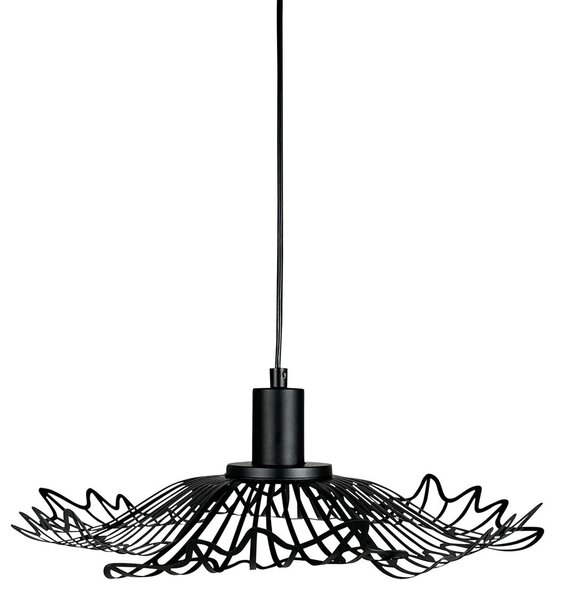 Lustră Pendul Dyberg Larsen, Flora, reglabil, Negru, Camera de zi, Metal, Design