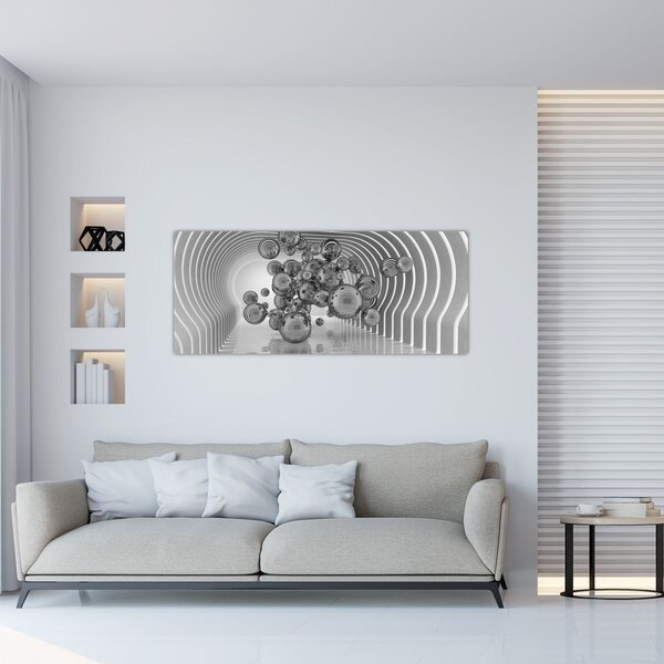 Tablou - Bule albe și negre (120x50 cm)