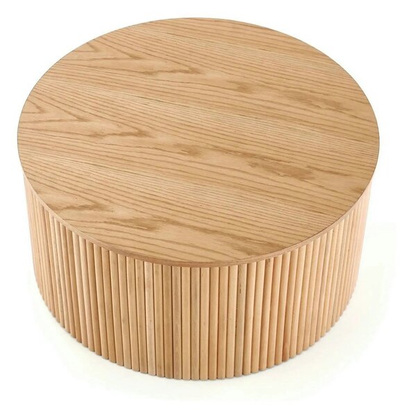 Masuta cafea WOODY, stejar natural, 80x80x41 cm