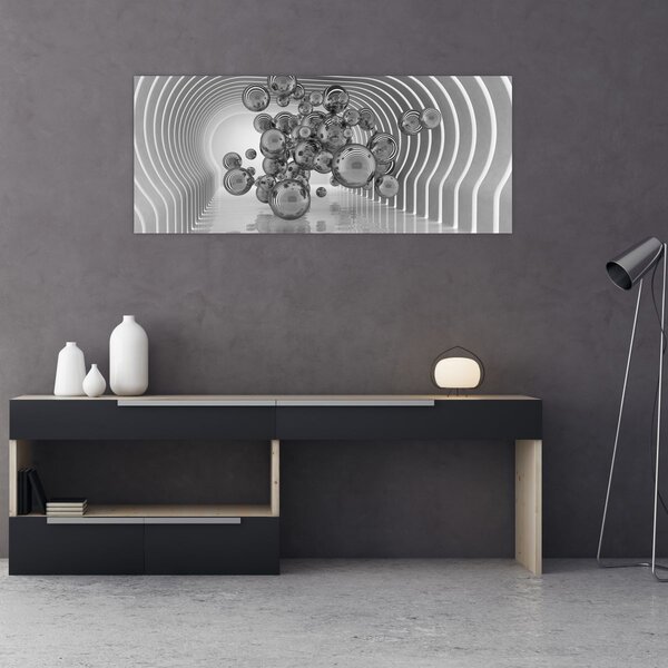 Tablou - Bule albe și negre (120x50 cm)