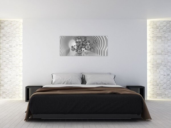 Tablou - Bule albe și negre (120x50 cm)