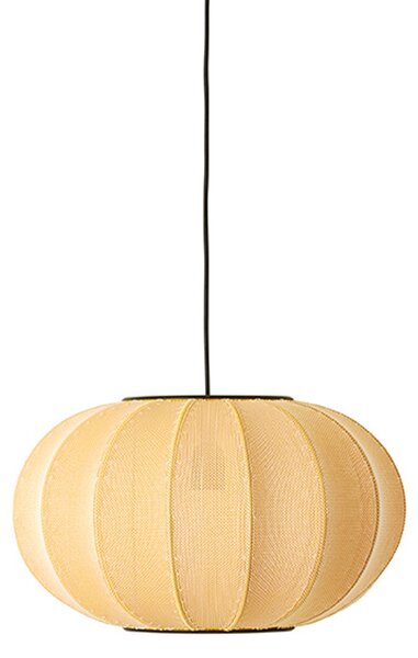 Lustră Pendul Made By Hand, Knit-Wit 45, reglabil, Galben, Camera de zi, Țesătură / Textil, Scandinavă