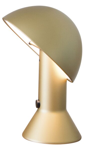Lampă de masă Martinelli Luce, Elmetto, Auriu / Alamă, Camera de zi, Plastic, Design