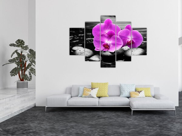Tablou - Orhidee violet (150x105 cm)