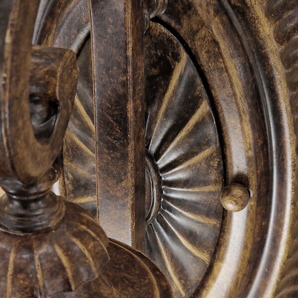 Lampă de perete Elstead, Drawing Room, reglabil, Maro / Rugină, Camera de zi, Metal, Antichitate