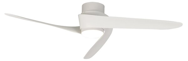Ventilator de tavan cu LED Groenland, alb, DC silențios CCT - Mantra Mantra Iluminación, Groenland, reglabil, Alb, Camera de zi, Plastic, Modern