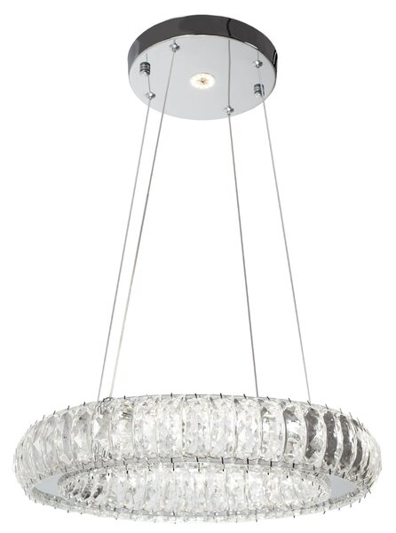 Kryształowa Lampa Sufitowa LED APP1040-CP + pilot