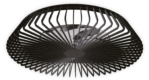 Ventilator de tavan inteligent cu LED Himalaya, negru, DC, silențios - Mantra Mantra Iluminación, Himalaya, reglabil, Negru, Camera de zi, Metal, Modern