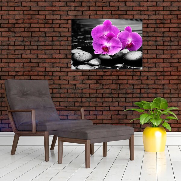 Tablou - Orhidee violet (70x50 cm)