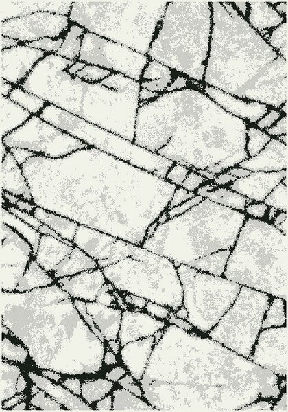 Covor Abstract, Model Cappuccino 16102 610, Gri 60 x 110